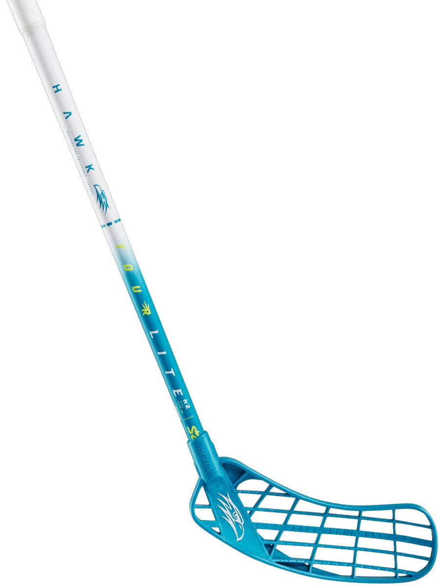 Salming Innebandyklubba Hawk Tourlite KZ Oval 27 White/Blue Salming Innebandyklubba Hawk Tourlite KZ Oval 27 White/Blue